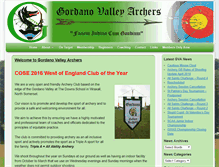 Tablet Screenshot of gordano-valley-archers.co.uk